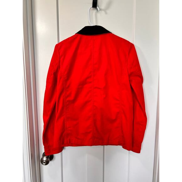 J. Crew Women's Corduroy Collar Full Zip Barn Coat Jacket Outdoor Red‎ Size XS - Picture 7 of 11